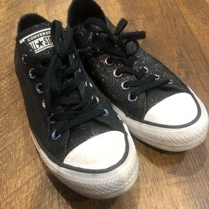 converse rainbow glitter shoes
